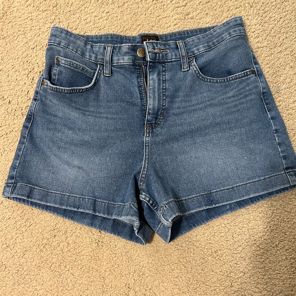 Lee Women's A line Blue Jean Shorts